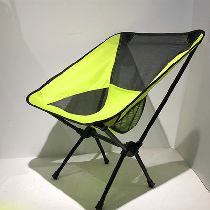 Ultralight Outdoor Folding Camping Chair Picnic Foldable Hiking Leisure Travel Beach Backpack Moon Chair Portable Fishing Chair