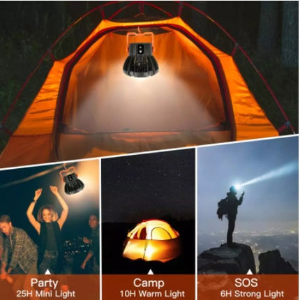 Multifunction LED Lighting Lamps For Home Ceiling Light With Fan Remote Control Lamps For Garden Outdoor Camping Party