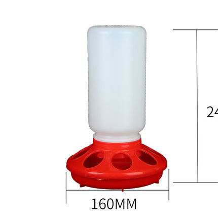 The Bird Feeds The Water Bottle To The Pigeon With A Waterer