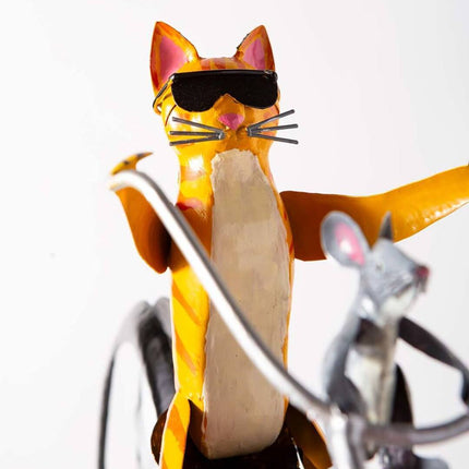 Animal Motorcycle Garden Pile Metal Wrought Iron Courtyard