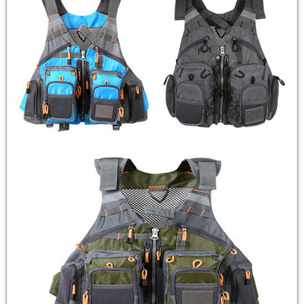 Fishing Outdoor Sport Flying Men Respiratory Jacket Safety Vest Survival Utility Vest