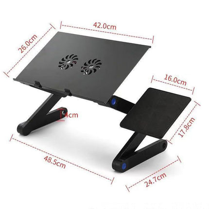 Folding Computer Desk Notebook Computer Stable With Double Fan