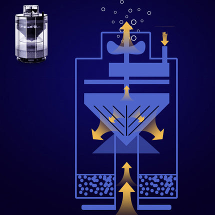 Forced Filter To Automatically Clean Fecal Fish Tank Toilet