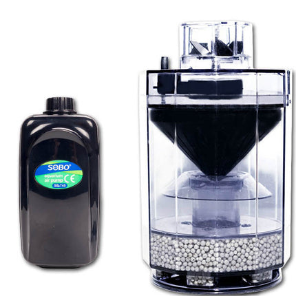 Forced Filter To Automatically Clean Fecal Fish Tank Toilet