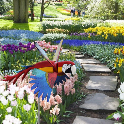 Windmill  Series Parrots Garden Lawn Decoration Courtyard Farm Yard Animal Decorative Stakes Wind Spinners