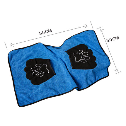 Universal Bath Towel For Cats And Dogs, Absorbent Thickening Pet Supplies, Quick-Drying Towel, Multi-Color Multi-Function Cotton Fiber Bath Towel