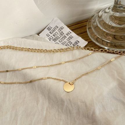 Women's Crystal Dot Multilayer Necklace