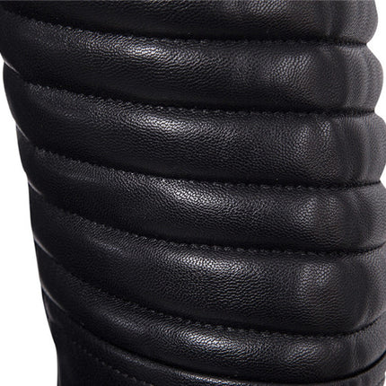 Men's Motorcycle Zipper Leather Jacket Handsome Leather Jacket