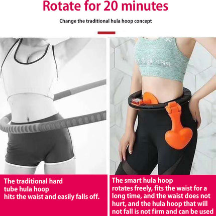 Adjustable Smart No Falling Hoops Thin Waist Abdominal Exercise Intelligent Counting Hoop Home Gym Training Massage Sport Hoops