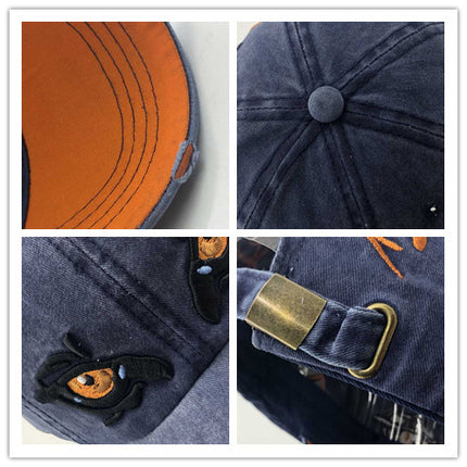 Cross Border New Baseball Cap In Spring, Embroidered Cap In Eyes, Sun Proof Cap In Summer