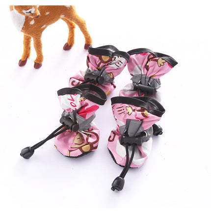 Pet Dog Shoes And Socks Four Seasons Breathable Soft Bottom Non-Slip