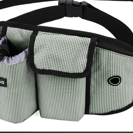Dog Training Leash Waist Bag Hands-Free Outdoor Pet Running Walking Leash Portable Dog Food Water Cup Storage Bags