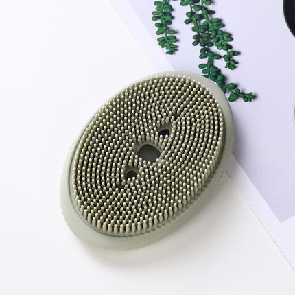 Creativity Double-Sided Silicone Soap Holder Box Flexible Multifunctional Bathroom Kitchen Dish Cleaning Brush Soap Storage Box