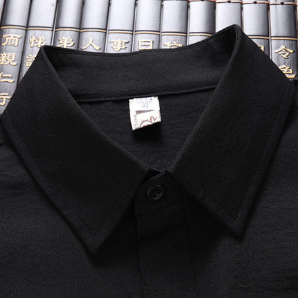 Summer Ice Cotton Short-Sleeved Shirt Set