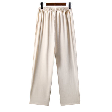 Summer Ice Cotton Short-Sleeved Shirt Set