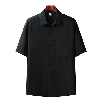 Summer Ice Cotton Short-Sleeved Shirt Set