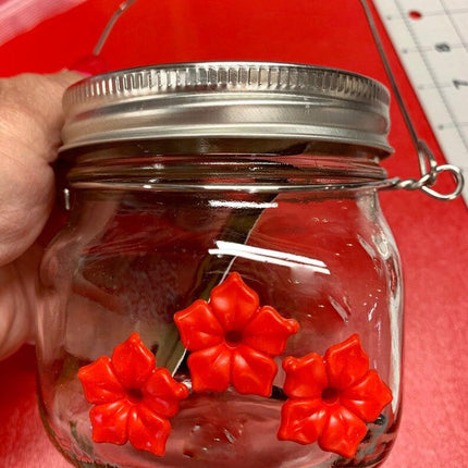 Hummingbird Feeder Plastic Flower Bird Feeder Bird Water Feeder Bottle Hanging Garden Outdoor Pet Supplies