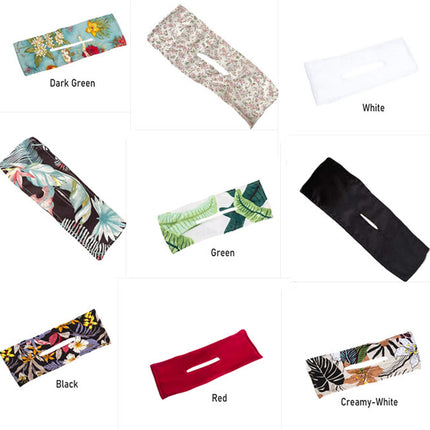 Printed Headband Hair Coiler French Vintage Bow