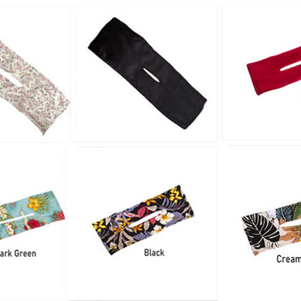 Printed Headband Hair Coiler French Vintage Bow