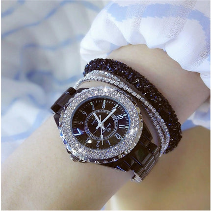 Mechanical Watch Ladies Automatic White Ceramic Student Female Watch