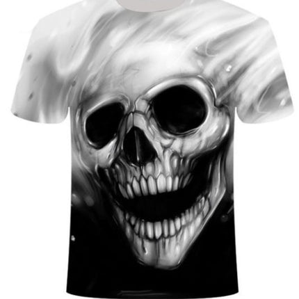 Personalized Street Skull T-shirt Short Sleeves