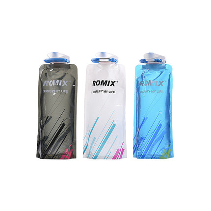 Travel Portable Collapsible Folding Drinking Water Pot Outdoor Sports Water Bottle Carabiner Water Bottle Bag Camp Bag