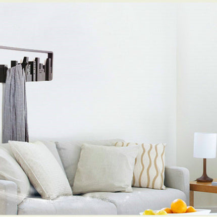 Wall Hanger Mount Multipurpose Hook Sturdy Storage Durable Cityscape Art Clothes Hanger Decor Pastoral Style Black Coat Hanger