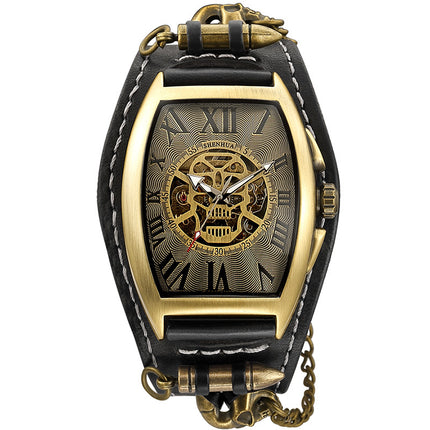 European And American Style Punk Men's Fashion Skull Casual Hollow