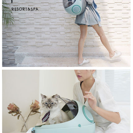 Breathable Egg Shell Cat Nest Pet Transparent Space Capsule Out Portable Backpack