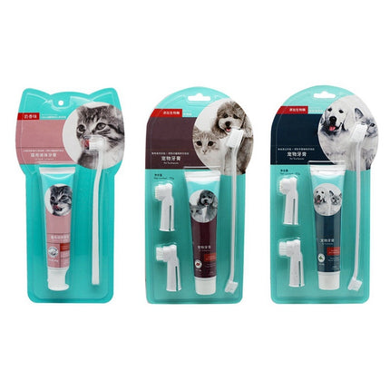Cat milk fragrance liquid toothpaste toothbrush set can be swallowed