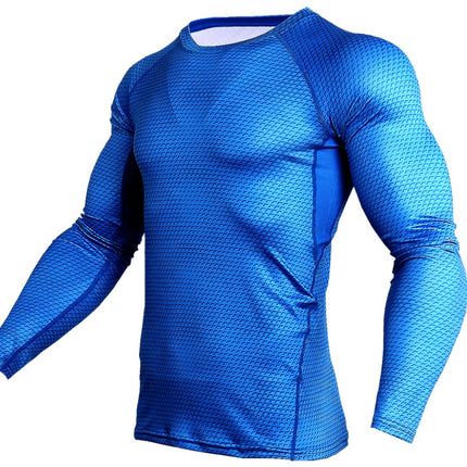 Men Gym Running Shirt Quick Dry Breathable Fitness Sport Shirt