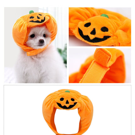 Fashion Halloween Pet Cat Dog Pumpkin Hat