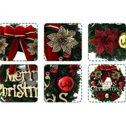 Pine Artificial Christmas Wreath Home Shopping Mall Window Door Decoration Rattan Hanging Christmas Wreath Decorations