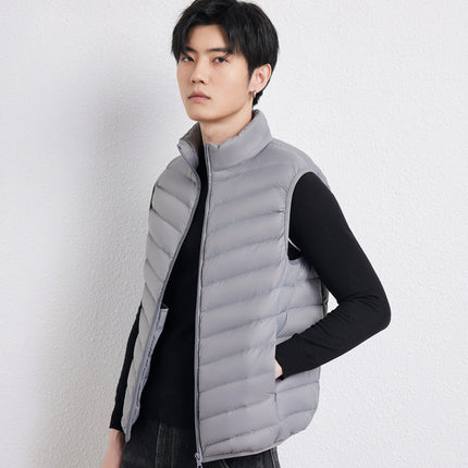 Men's Stand Collar Vest Thin