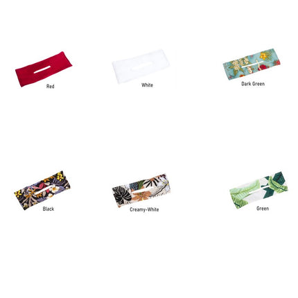 Printed Headband Hair Coiler French Vintage Bow