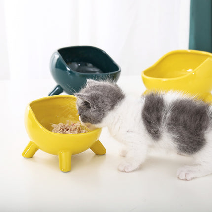 Cervical protection cat food bowl