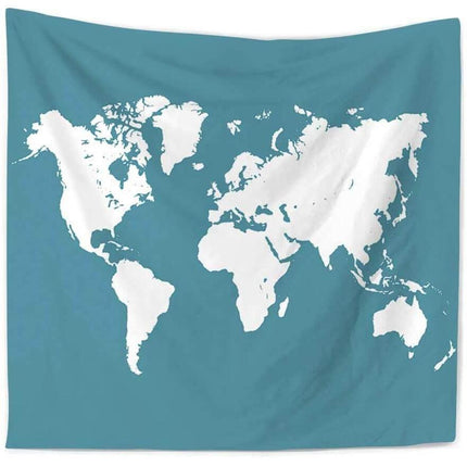 Minimalist Map Tapestry