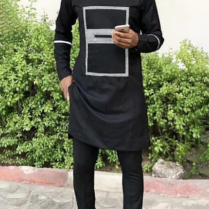 Men Leisure Set Suit Printed Shirt And Pants