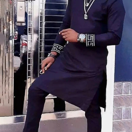 Men Leisure Set Suit Printed Shirt And Pants