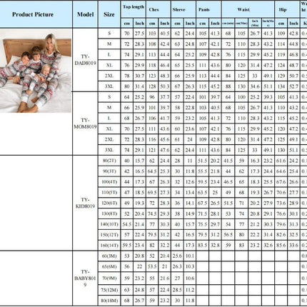 Christmas Fashion Home Wear Family Set