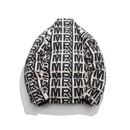 Personal Leisure Stand-up Collar Down Jacket Men's High Street Loose Warm