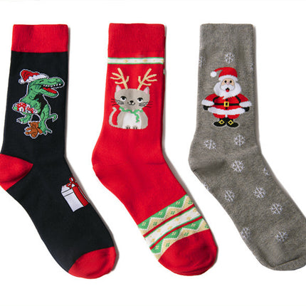 Big Red Cotton Christmas Mid-calf Personality E-commerce Socks Gift Socks