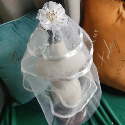 Pahnli Favorite Pet Dog Supplies Accessory Headdress Jewelry Hairpin Bow Lace