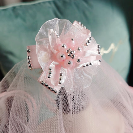 Pahnli Favorite Pet Dog Supplies Accessory Headdress Jewelry Hairpin Bow Lace