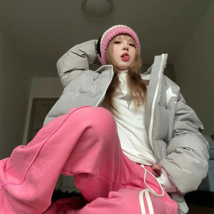 Niche XINGX Printed Puffer Jacket Coat Women