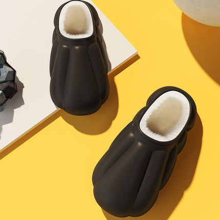 Couple Personality Baotou Pumpkin Cotton Slippers