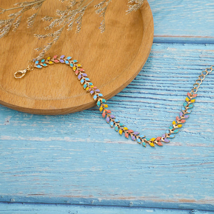 Color leaf women's bracelet bracelet