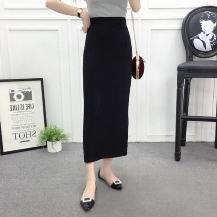Straight One Step Sheath Elastic Plus Size Skirt