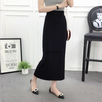 Straight One Step Sheath Elastic Plus Size Skirt