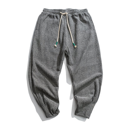 Chinese style lantern woolen pants